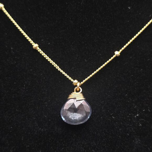 Lotus Jewelry Studio Trinket Stone Necklace Spinel Pendant 925 Gold Filled - Picture 6 of 12